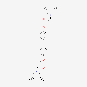molecular formula C33H46N2O4 B1619475 1,1'-(Isopropylidenebis(p-phenyleneoxy))bis(3-(diallylamino)propan-2-ol) CAS No. 68391-52-6
