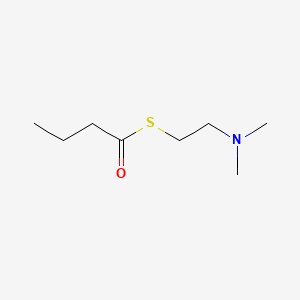 molecular formula C8H17NOS B1619492 S-[2-(dimethylamino)ethyl] butanethioate CAS No. 63512-62-9