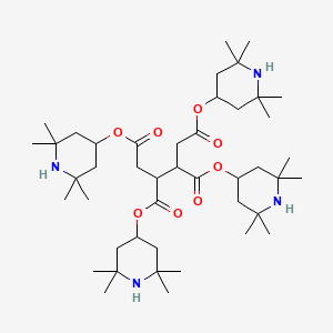 B1619495 Tetrakis(2,2,6,6-tetramethyl-4-piperidyl) butane-1,2,3,4-tetracarboxylate CAS No. 64022-61-3