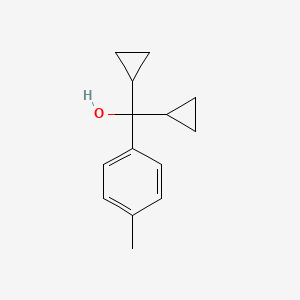 molecular formula C14H18O B1619498 alpha,alpha-Dicyclopropyl-4-methylbenzyl alcohol CAS No. 71172-47-9