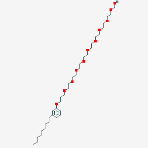 molecular formula C35H64O11 B1619500 2-[2-[2-[2-[2-[2-[2-[2-[3-(3-Nonylphenoxy)propoxy]ethoxy]ethoxy]ethoxy]ethoxy]ethoxy]ethoxy]ethoxy]ethoxymethanol CAS No. 27177-08-8