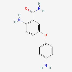 molecular formula C13H13N3O2 B1619504 2-Amino-5-(4-aminophenoxy)benzamide CAS No. 40763-98-2