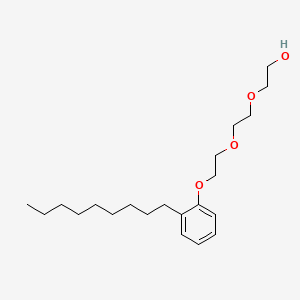 molecular formula C21H36O4 B1619520 Ethanol, 2-(2-(2-(nonylphenoxy)ethoxy)ethoxy)- CAS No. 27176-95-0