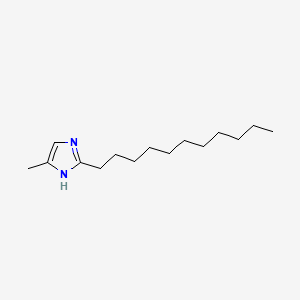molecular formula C15H28N2 B1619528 4-Methyl-2-undecyl-1H-imidazole CAS No. 35050-10-3