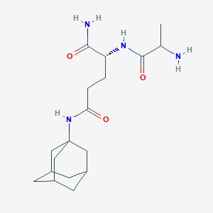 molecular formula C18H30N4O3 B1619536 Adamantylamide-alanyl-isoglutamine CAS No. 89813-21-8
