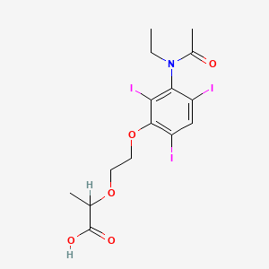 molecular formula C15H18I3NO5 B1619539 Iolixanic acid CAS No. 22730-86-5