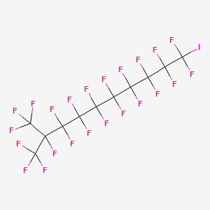 molecular formula C11F23I B1619548 Decane, 1,1,1,2,3,3,4,4,5,5,6,6,7,7,8,8,9,9,10,10-eicosafluoro-10-iodo-2-(trifluoromethyl)- CAS No. 677-93-0