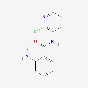 molecular formula C12H10ClN3O B1619555 2-amino-N-(2-chloropyridin-3-yl)benzamide CAS No. 956-30-9