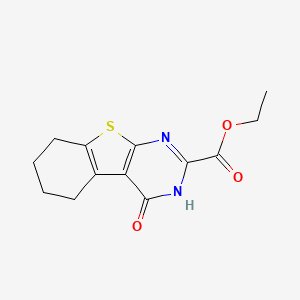 2-Ethoxycarbonyl-3,4,5,6,7,8-hexahydro(1)benzothieno(2,3-D)pyrimidin-4-one