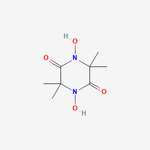 molecular formula C8H14N2O4 B1619576 1,4-Dihydroxy-3,3,6,6-tetramethylpiperazine-2,5-dione CAS No. 88571-75-9