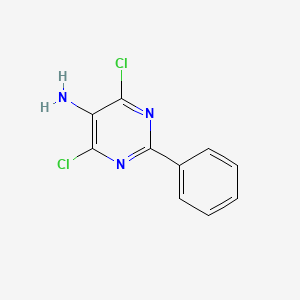 molecular formula C10H7Cl2N3 B1619581 4,6-Dichloro-2-phenylpyrimidin-5-amine CAS No. 20959-02-8