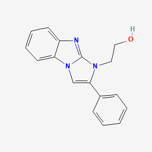 molecular formula C17H15N3O B1619583 2-(2-phenyl-1H-imidazo[1,2-a]benzimidazol-1-yl)ethanol CAS No. 36289-13-1