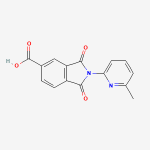 2-(6-Methylpyridin-2-YL)-1,3-dioxoisoindoline-5-carboxylic acid