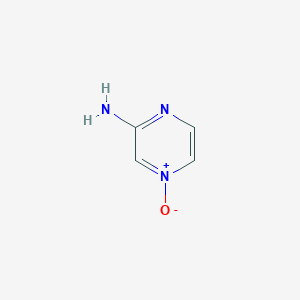 molecular formula C4H5N3O B1619596 2-Pyrazinamine 4-oxide CAS No. 6863-77-0