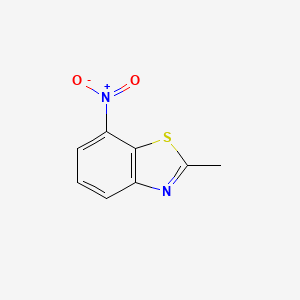 molecular formula C8H6N2O2S B1619599 2-Methyl-7-nitro-1,3-benzothiazole CAS No. 34564-34-6
