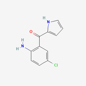 molecular formula C11H9ClN2O B1619604 (2-Amino-5-chlorophenyl)(1H-pyrrol-2-yl)methanone CAS No. 74978-28-2