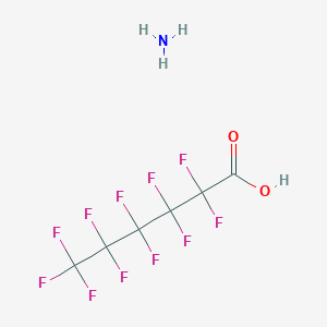 molecular formula C6HF11O2.H3N<br>C6H4F11NO2 B1619619 Ammonium undecafluorohexanoate CAS No. 21615-47-4