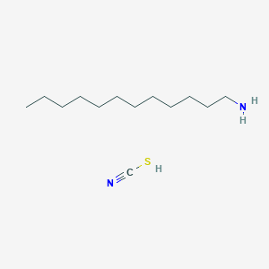 molecular formula C13H28N2S B1619620 Dodecan-1-amine;thiocyanic acid CAS No. 22031-31-8