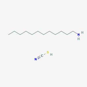 Thiocyanic acid, compd. with 1-dodecanamine (1:1)