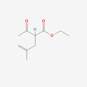 molecular formula C10H16O3 B1619649 Ethyl 2-acetyl-4-methylpent-4-enoate CAS No. 20962-70-3