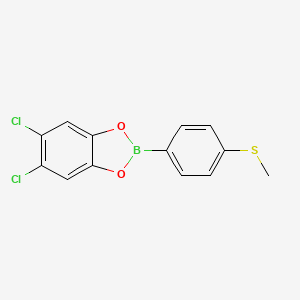 Benzeneboronic acid, p-methylthio-, 1,2-(4,5-dichlorophenylene) ester