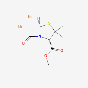Methyl (2S-cis)-6,6-dibromo-3,3-dimethyl-7-oxo-4-thia-1-azabicyclo(3.2.0)heptane-2-carboxylate