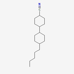 [1,1'-Bicyclohexyl]-4-carbonitrile, 4'-pentyl-, (trans,trans)-