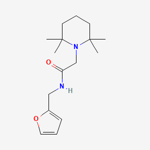 1-(N-(2-Furylmethyl)glycyl)-2,2,6,6-tetramethylpiperidine