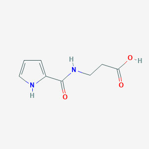 molecular formula C8H10N2O3 B161969 3-[(1H-吡咯-2-甲酰)-氨基]丙酸 CAS No. 129053-84-5