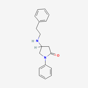 molecular formula C18H20N2O B1619694 4-(Phenethylamino)-1-phenylpyrrolidin-2-one CAS No. 6212-97-1