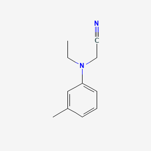 molecular formula C11H14N2 B1619701 2-(Ethyl(3-methylphenyl)amino)acetonitrile CAS No. 63133-74-4