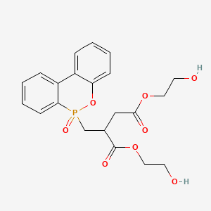 molecular formula C21H23O8P B1619703 Bis(2-hydroxyethyl)(6H-dibenz[c,e][1,2]oxaphosphorin-6-ylmethyl)succinate P-oxide CAS No. 63562-34-5
