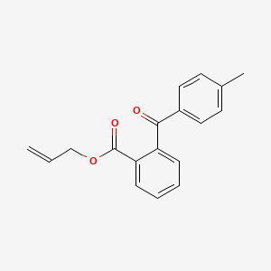 molecular formula C18H16O3 B1619709 Benzoic acid, 2-(4-methylbenzoyl)-, 2-propenyl ester CAS No. 71042-88-1