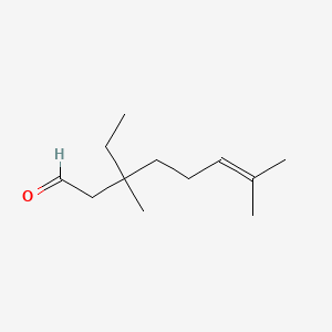molecular formula C12H22O B1619713 3-Ethyl-3,7-dimethyloct-6-enal CAS No. 34687-43-9