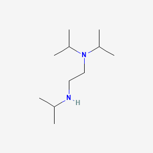 molecular formula C11H26N2 B1619724 1,2-Ethanediamine, N,N,N'-tris(1-methylethyl)- CAS No. 97-13-2