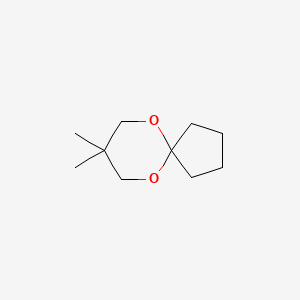molecular formula C10H18O2 B1619732 8,8-dimethyl-6,10-dioxaspiro[4.5]decane CAS No. 702-75-0