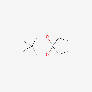 molecular formula C10H18O2 B1619732 6,10-Dioxaspiro[4.5]decane, 8,8-dimethyl- CAS No. 702-75-0