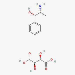 (1S,2R)-2-Amino-1-phenylpropan-1-ol;(2R,3R)-2,3-dihydroxybutanedioic acid