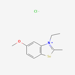 molecular formula C11H14INOSe B1619744 3-ethyl-5-methoxy-2-methyl-1,3-benzoselenazol-3-ium;chloride CAS No. 2870-38-4