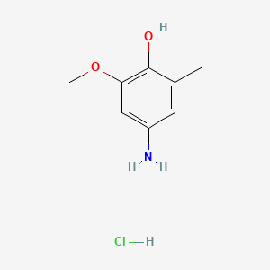 molecular formula C8H12ClNO2 B1619746 4-Amino-6-methoxy-o-cresol hydrochloride CAS No. 2977-70-0
