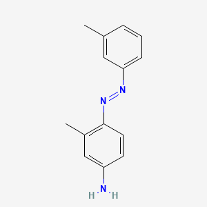 molecular formula C14H15N3 B1619749 4-m-Tolylazo-m-toluidine CAS No. 3398-09-2