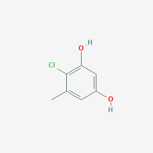 molecular formula C7H7ClO2 B1619750 4-Chloro-5-methylbenzene-1,3-diol CAS No. 3446-05-7
