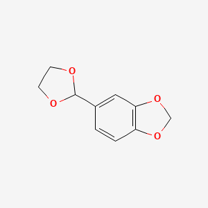molecular formula C10H10O4 B1619753 5-(1,3-Dioxolan-2-yl)benzo-1,3-dioxole CAS No. 4405-18-9