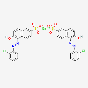 molecular formula C32H20BaCl2N4O8S2 B1619761 barium(2+);5-[(2-chlorophenyl)diazenyl]-6-hydroxynaphthalene-2-sulfonate CAS No. 5858-88-8