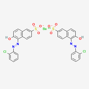 2-Naphthalenesulfonic acid, 5-[(2-chlorophenyl)azo]-6-hydroxy-, barium salt (2:1)