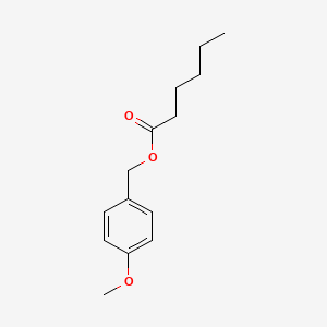 molecular formula C14H20O3 B1619771 (4-Methoxyphenyl)methyl hexanoate CAS No. 6624-60-8