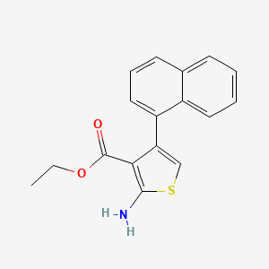 molecular formula C17H15NO2S B1619793 Ethyl 2-amino-4-(1-naphthyl)thiophene-3-carboxylate CAS No. 350997-18-1