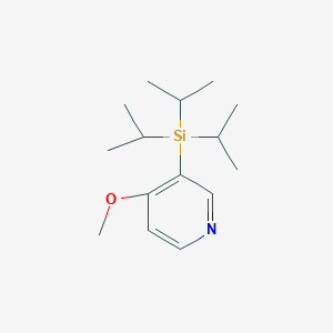 molecular formula C15H27NOSi B161981 4-Methoxy-3-(triisopropylsilyl)pyridine CAS No. 126378-42-5