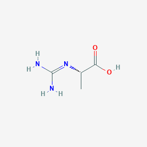 molecular formula C4H9N3O2 B161982 L-Alanine, N-(aminoiminomethyl)- CAS No. 1758-74-3