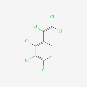 molecular formula C8H2Cl6 B1619820 (e)-beta-2,3,4,5,6-hexachlorostyrene CAS No. 90301-92-1